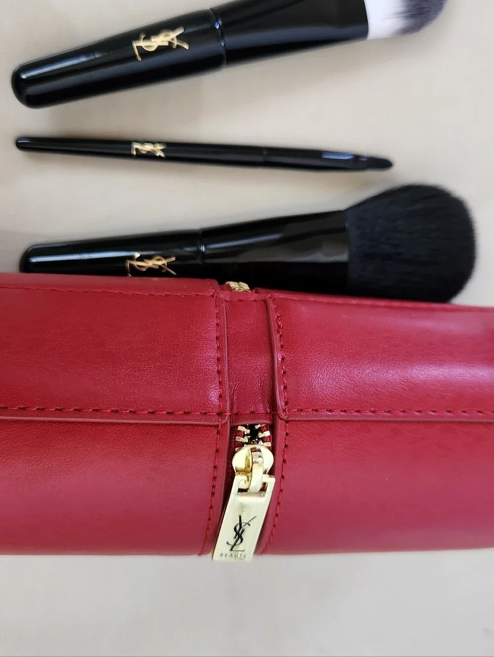 YSL Beauty Red Cosmetic Accesories Case